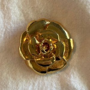 Chanel Vintage 70s 80s Camellia Brooch